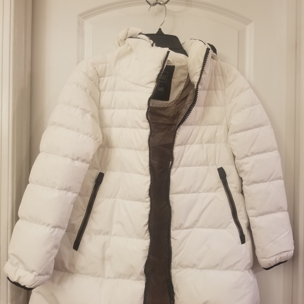 Herno Women's Gray High-neck Zip-up Padded Jacket Size S - Picture 4 of 7